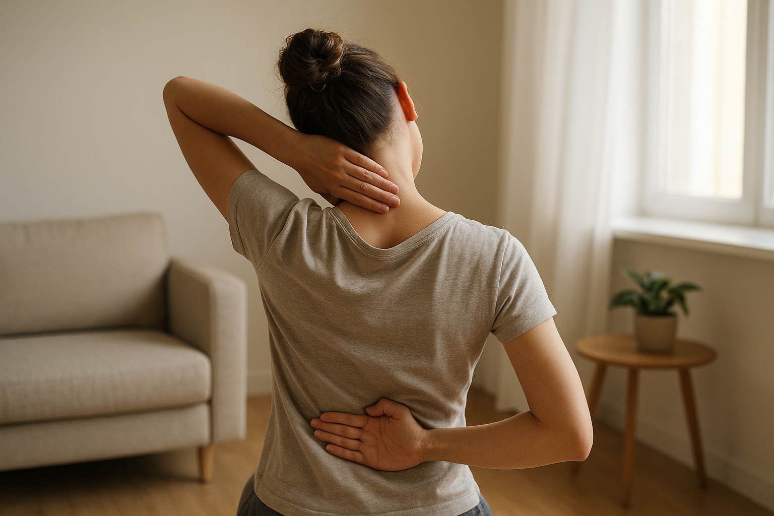 Alongamentos para costas e pescoço: exercícios simples para aliviar tensão