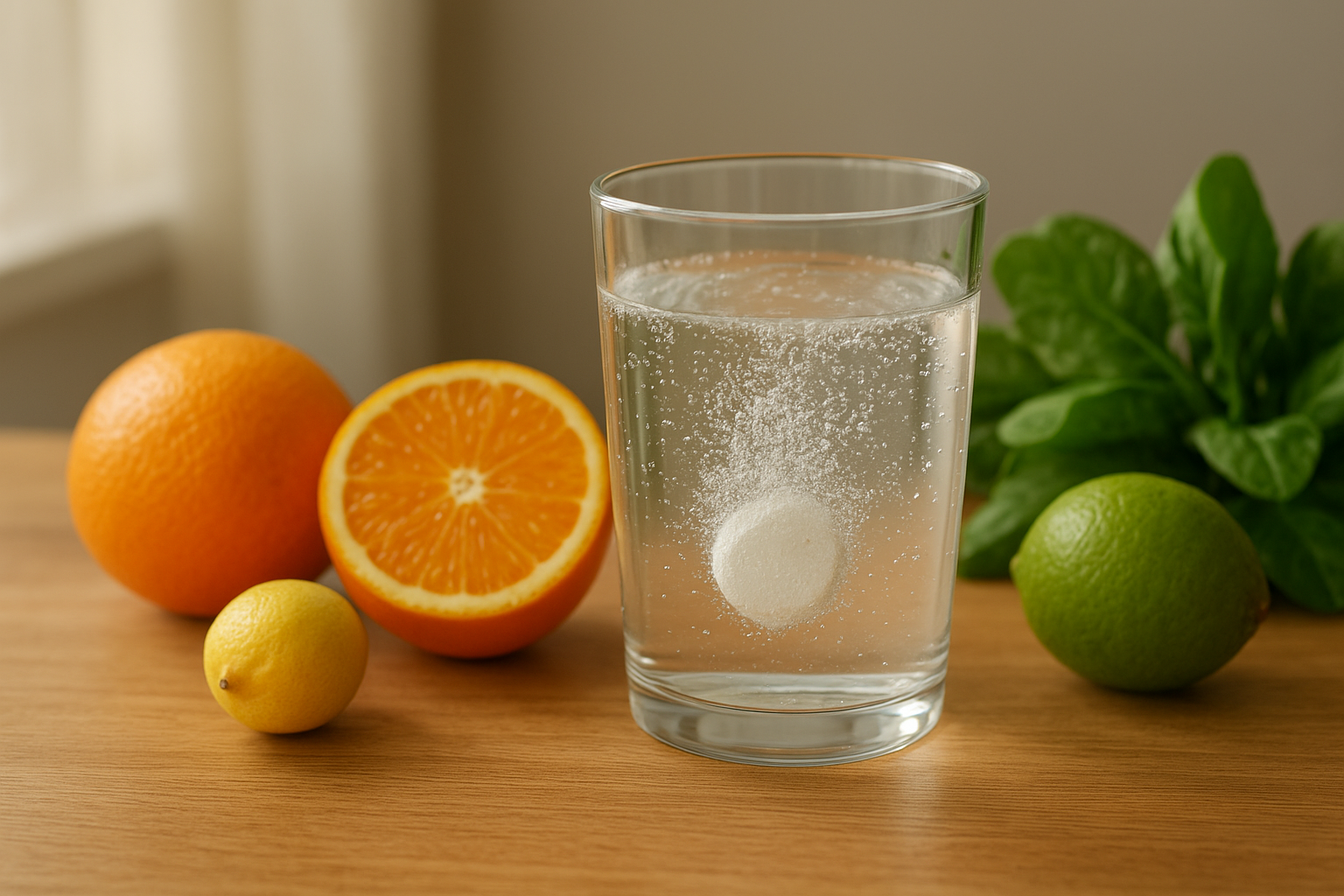 Vitamina C Efervescente: usos, modo de tomar e cuidados importantes