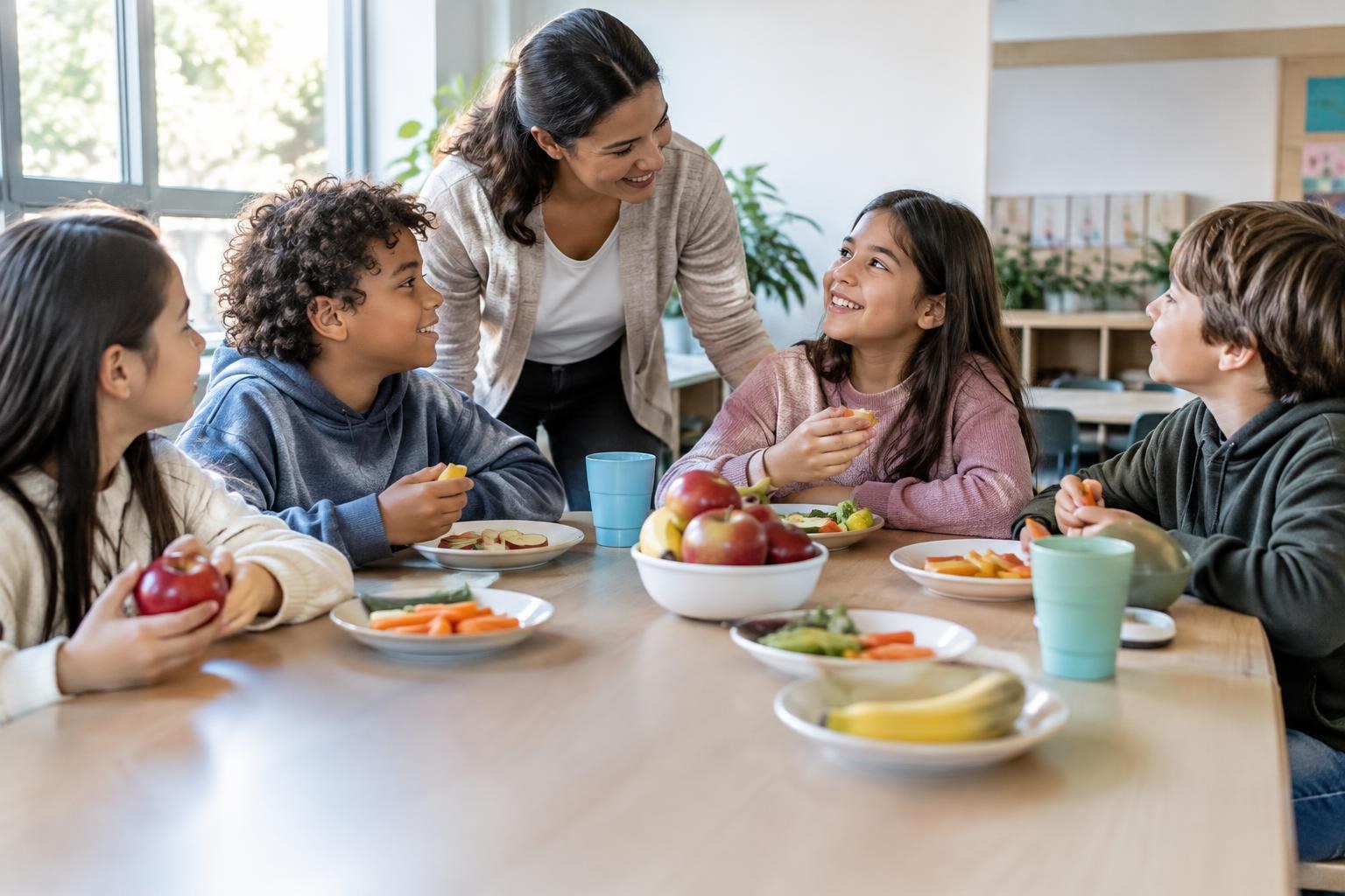 Lanche escolar saudável: o que faz um programa alimentar funcionar